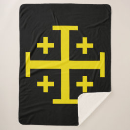 Jerusalem kruis sherpa deken