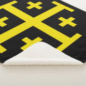 Jerusalem kruis sherpa deken (3/4)