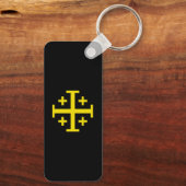 Jerusalem kruis sleutelhanger (Achterkant)