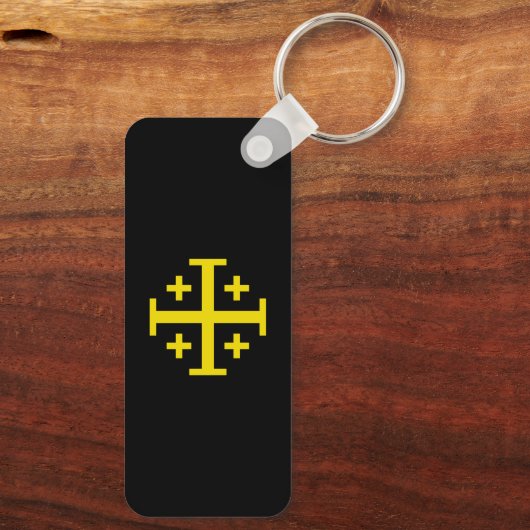 Jerusalem kruis sleutelhanger (Achterkant)
