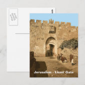 Jerusalem - Leeuwengte Briefkaart (Voorkant / Achterkant)