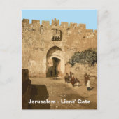 Jerusalem - Leeuwengte Briefkaart (Voorkant)