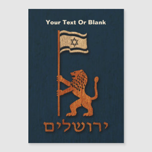 Jerusalem Lion met vlag