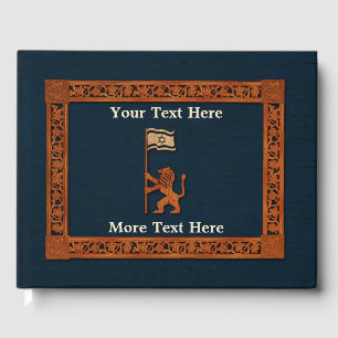 Jerusalem Lion met vlag Gastenboek
