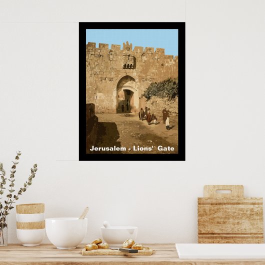 Jerusalem - Lions' Gate Poster (Keuken)