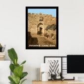 Jerusalem - Lions' Gate Poster (Thuiskantoor)