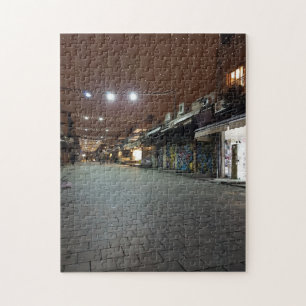 Jerusalem Machane Yehuda bij nachtpuzzel Legpuzzel