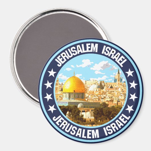 Jerusalem Magneet (Voorkant / Achterkant)