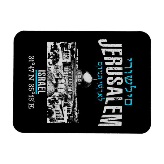Jerusalem Magneet (Horizontaal)