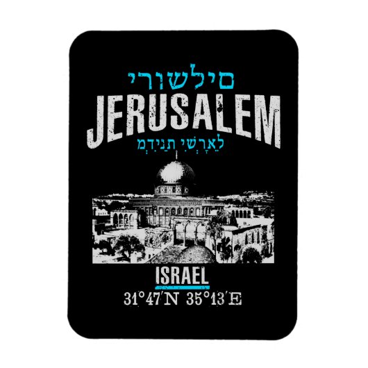 Jerusalem Magneet (Verticaal)