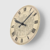 Jerusalem, Medieval Woodcut Ronde Klok (Hoek)