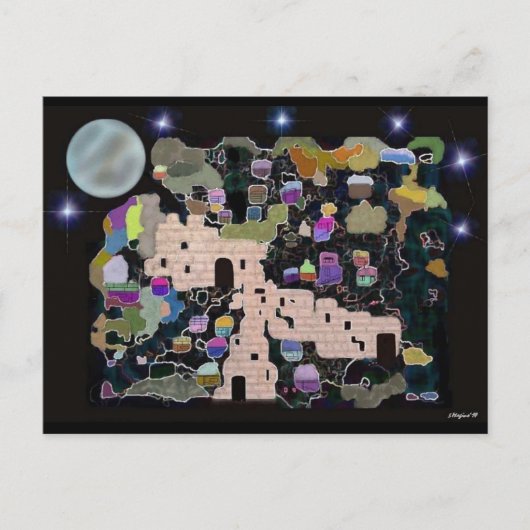 Jerusalem Moon Briefkaarten (Voorkant)