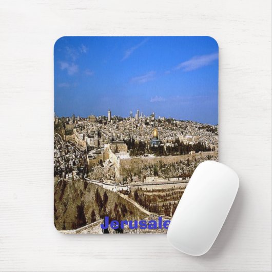 Jerusalem, mousepad muismat (Met muis)