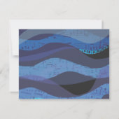 Jerusalem Musical Sky Bar Bat Mitzvah Uitnodiging (Achterkant)