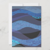 Jerusalem Musical Sky Bar Bat Mitzvah Uitnodiging (Achterkant)