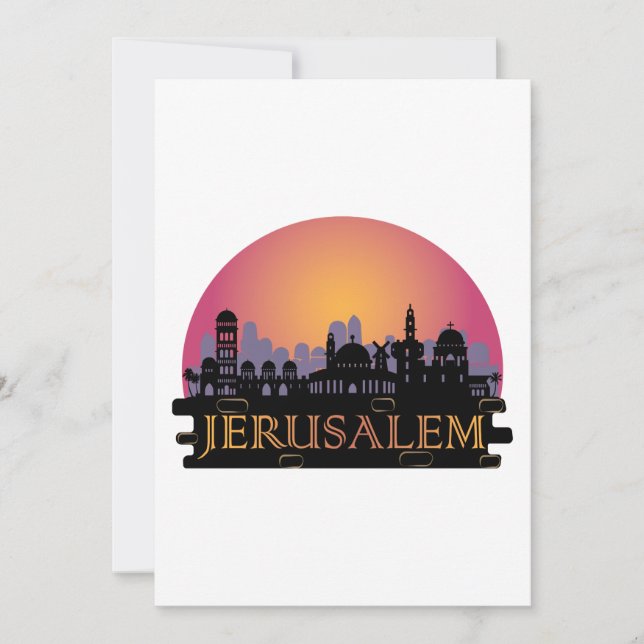Jerusalem Old City Skyline - Israel Travel (Voorkant)