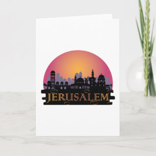 Jerusalem Old City Skyline - Israel Travel Kaart