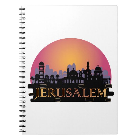 Jerusalem Old City Skyline - Israel Travel Notitieboek (Voorkant)