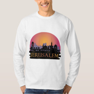 Jerusalem Old City Skyline - Israel Travel T-shirt