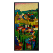 Jerusalem op Dawn, Jonathan Kis-Lev Printed Canvas Poster (Voorkant)