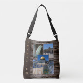 Jerusalem Palestine Architecture Collage Mosques Crossbody Tas (Voorkant)