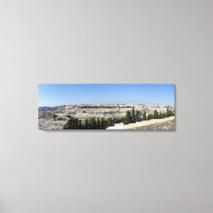 Jerusalem Panorama Canvas Afdruk