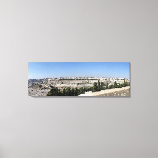 Jerusalem Panorama Canvas Afdruk (Voorkant)