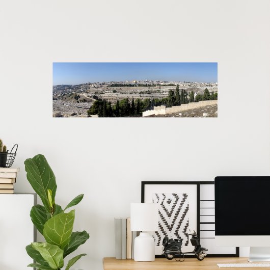 Jerusalem Panorama Poster (Thuiskantoor)