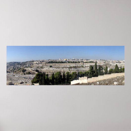 Jerusalem Panorama Poster (Voorkant)