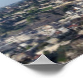 Jerusalem Panorama uit de berg olijven Poster (Hoek)