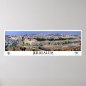 Jerusalem Panoramisch Poster (Voorkant)