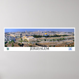 Jerusalem Panoramisch Poster