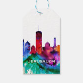 Jerusalem Skyline Cadeaulabel (Achterkant)