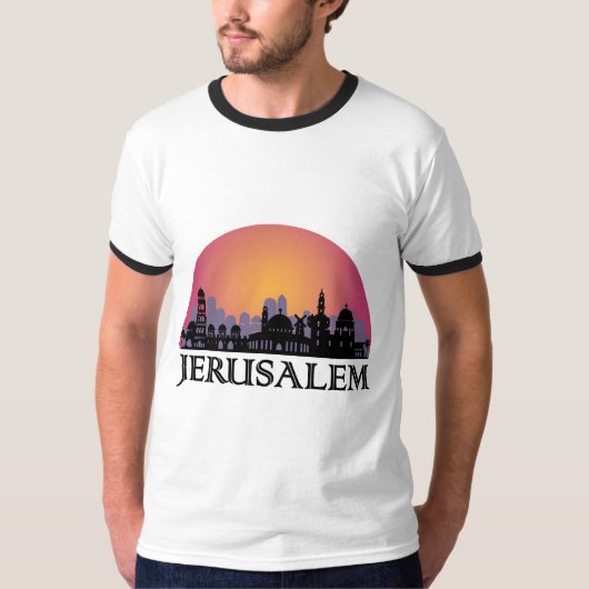 Jerusalem Skyline - Israel Travel T-shirt (Voorkant)