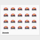 Jerusalem Skyline - Israel Travel Vierkante Sticker (Vel)