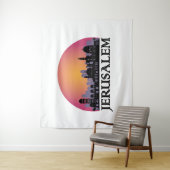 Jerusalem Skyline - Israel Travel Wandkleed (In situ)