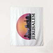 Jerusalem Skyline - Israel Travel Wandkleed (Voorkant)