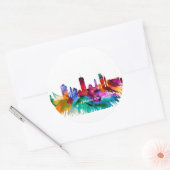 Jerusalem Skyline Ronde Sticker (Envelop)