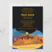 JERUSALEM STAD GOLD Bar Bat Mitzvah Uitnodiging (Voorkant)