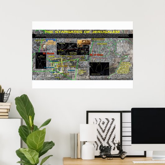 Jerusalem Stargates Poster (Thuiskantoor)