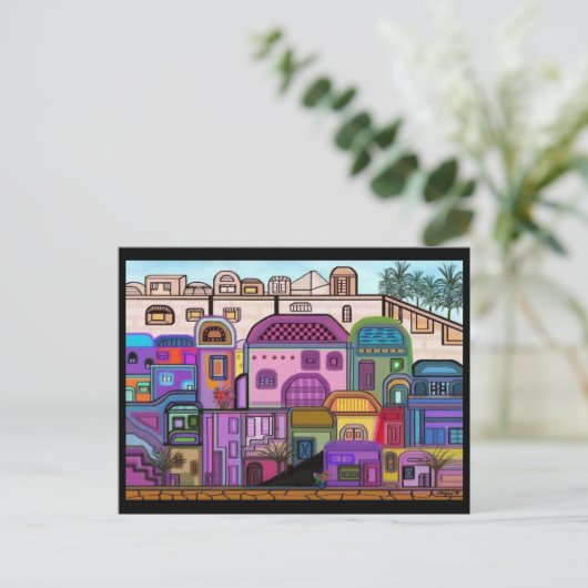 Jerusalem Tapestry Briefkaart (Staand voorkant)