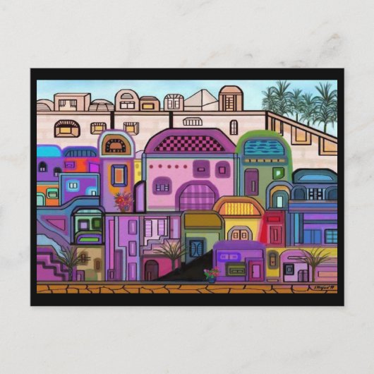 Jerusalem Tapestry Briefkaart (Voorkant)