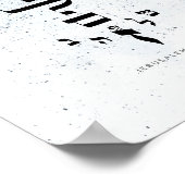 JERUSALEM VAN GOLD, Hebreeuwse kalligrafie Poster (Hoek)