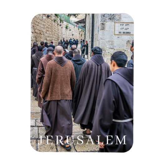 Jerusalem Via Dolorosa fridge magnet Magneet (Verticaal)