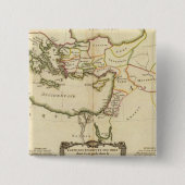 Jerusalem Vierkante Button 5,1 Cm (Voorkant)