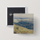 Jerusalem Vierkante Button 5,1 Cm (Voorkant /achterkant)