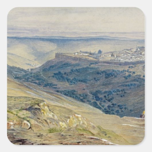 Jerusalem Vierkante Sticker (Voorkant)