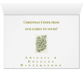 Jerusalem Vintage Photo Historic Christmas Card (Binenzijde Horizontaal (Onderkant))