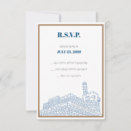 Jerusalem Walls RSVP CARDS Kaart (Voorkant)
