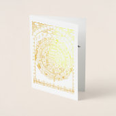 Jerusalem Wedding Mandala Folie Kaarten (Voorkant)